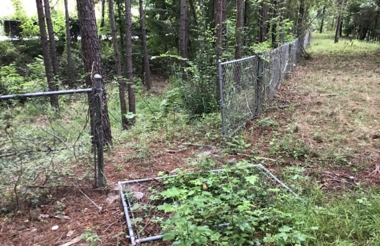 Augusta Fence Before