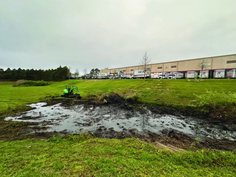 sediment removal pond 3